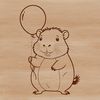 A large rodent native to South America, illustrated in vector format.