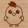 Chicken Portrait Vector Image A simple illustration of a chick in various farm settings.