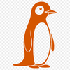 Cute Penguin Standing Image A single penguin standing on the ice with its wings folded.