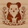 Wild Possum Portrait SVG Illustration A detailed illustration of a wild animal's face, showcasing a possum's distinctive features.