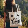 Wildlife Line Art Panda A simple line drawing of a panda in a natural environment.