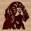 Beautiful Pet Illustration A vector illustration of a Cocker Spaniel's head, suitable for digital use.