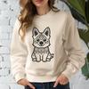 Cute Corgi Sitting Illustration A sitting corgi depicted in simple yet ornate detail.