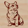 Cute Corgi Illustration Vector A sitting corgi illustration in vector format.