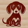 Sitting Dachshund Illustration A vector illustration of a Dachshund in a sitting position.