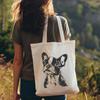 Colorful Vector Art of a Boston Terrier A vector illustration of a Boston Terrier dog breed in a cartoon style.