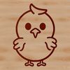 Simple Chicken Line Drawing A simple line drawing of a cute farm animal, suitable for various graphic designs.