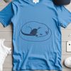 Sleeping Ferret Silhouette SVG A sleeping ferret in a simple silhouette design.