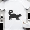 Free Ferret Cut File A digital illustration of a cute ferret in a playful pose.