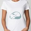 Illustrative vector art of a sleeping ferret.