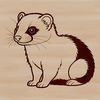 Cute Ferret Illustration SVG A vector illustration of a ferret animal, suitable for commercial and personal use.