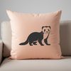 Vector illustration of a friendly ferret, ideal for personal or commercial projects.