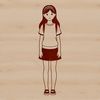 Girl Illustration in Vector Art Style An illustration of a girl designed using vector art techniques.