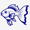 Beautiful Pet Fish Vector A digital illustration of a goldfish in various colors.