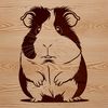 A high-quality digital illustration of a guinea pig in vector format, suitable for printing or display on various devices.