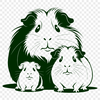 Free SVG Pet Graphics Collection Guinea pig graphic illustration for digital design and crafting projects.
