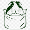 Free Guinea Pig Clip Art for Personal Use A cute Guinea Pig illustration in vector format, suitable for digital and physical applications.