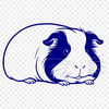 Adorable Pet Animal Vector Art A cartoon-style illustration of a guinea pig, suitable for print and web use.