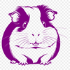 Beautiful Guinea Pig Clipart Image A simple illustration of a guinea pig, suitable for clip art use in digital designs.