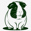 Guinea pig illustration in vector format suitable for digital design.