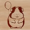 A high-quality SVG design featuring a cute guinea pig character.