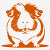 Adorable Pet Guinea Pig SVG A digital illustration of a guinea pig for use in graphic design.