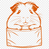 Guinea Pig Illustration for Personal Use A cute guinea pig illustration suitable for personal or commercial use.