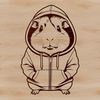 Cute Guinea Pig in Hooded Sweater SVG A cartoon-style illustration of a guinea pig wearing a hooded sweater.
