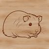 Whimsical Rodent SVG Design A small rodent animal illustration in vector format.