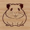 Cute Hamster Vector Graphics A digital illustration of a hamster as a vector graphic.