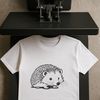Vector Hedgehog Design Download A detailed illustration of a hedgehog's face and body, suitable for vector design projects.