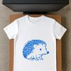 Hedgehog Illustration Vector Graphics A detailed illustration of a hedgehog with quills, suitable for vector design and cutting machine use.