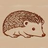 Prickly yet Precise Vector Art A detailed illustration of a hedgehog in various vector formats, suitable for cutting machines like Cricut.
