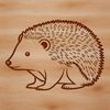Whimsical Hedgehog Clip Art A colorful illustration of a hedgehog in various poses, suitable for digital design and craft projects.