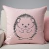Prickly Creature Illustration An SVG graphic representation of a small mammal with distinctive spines.