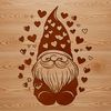 Adorable Knome Illustration An illustration of a knome, a type of small, endearing creature often used in fantasy designs.