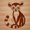 Primate Perfection A high-quality vector illustration of a lemur, an animal native to Madagascar.