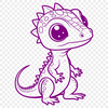 Reptile SVG Clip Art Design A vector illustration of a lizard, suitable for various design applications.