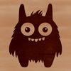 A cartoon monster with friendly facial features, designed as vector art for various applications.