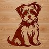 Adorable Curly Coat Dog Breed Illustration A small dog breed with a curly coat, sitting on the ground.