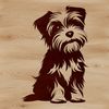 Free Dog Breed Clip Art An adorable illustration of a Morkie dog breed.