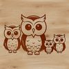 Cuddly Bird SVG Graphic A digital illustration of a cuddly owl with big round eyes and soft feathers.