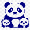Natural Wildlife Panda Design A stylized illustration of a panda in a natural setting.