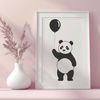Panda in Nature Illustration A high-quality illustration of a panda in its natural habitat.