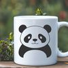 Cute Asian Wildlife Icon An SVG graphic of a cute and endangered wild animal from Asia.