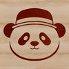 Wild Panda Wearing a Charming Hat Close-up illustration of a wild panda wearing a hat.