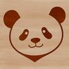 Free Vector Panda Graphic A stylized illustration of a panda in a simple design.