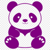 Cute Animal SVG Design Download A digital illustration of a wild animal panda in vector format.