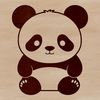 Panda Illustration Vector Graphic A detailed illustration of a wild animal, specifically a panda, created as a vector graphic.