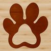 Paw Print Patterns Vector illustration of multiple interlocking paw shapes.